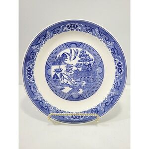 Vintage Blue Willow by Royal China 12" Charger Plate Blue & White EUC